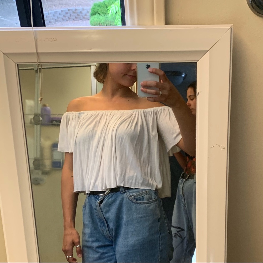 Urban outfitters loose off the shoulder summer top